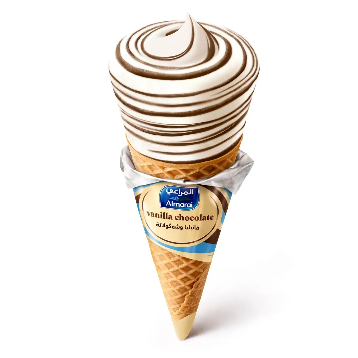 Almarai Ice Cream Cone Vanilla Chocolate 120 ml - view 2