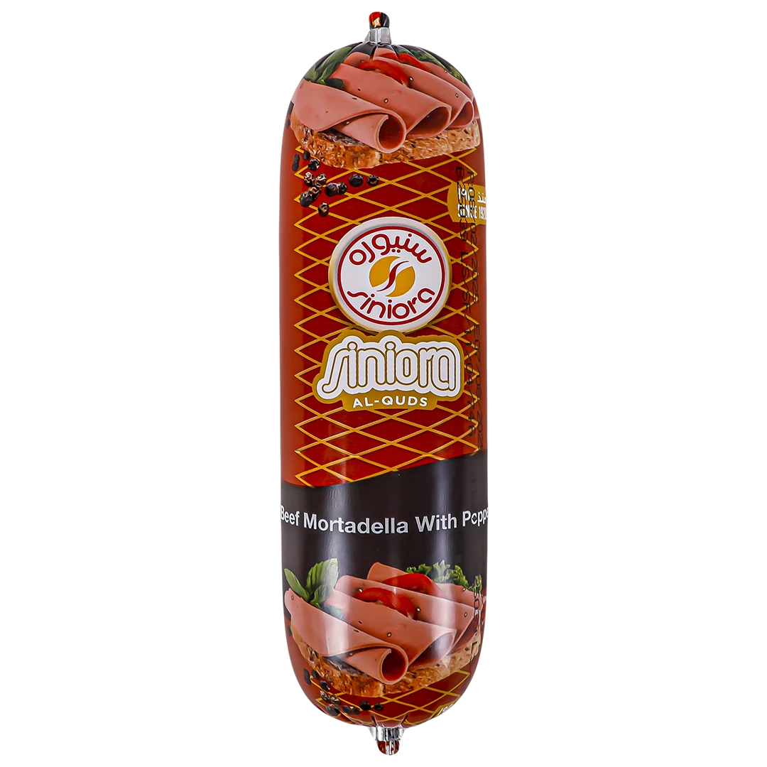 Siniora Beef Mortadella Pepper 500 gm