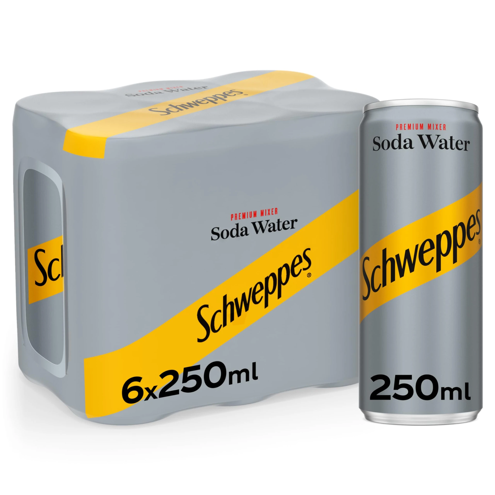 Schweppes Premium Soda Water 6 pcs 250 ml