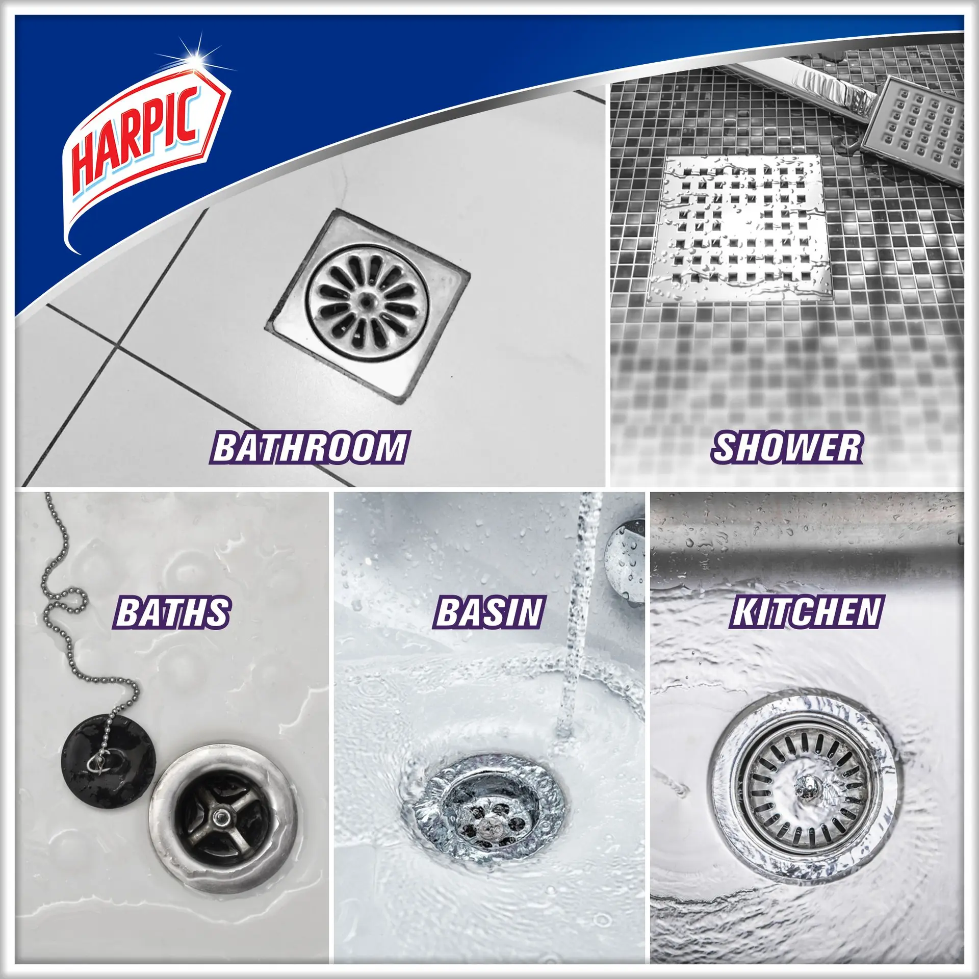 Harpic Drain Opener Gel For Toilet And Kitchen Drains 1L - view 3