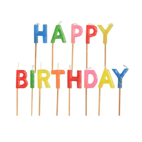 Papstar Letter Candle Happy Birthday - view 1