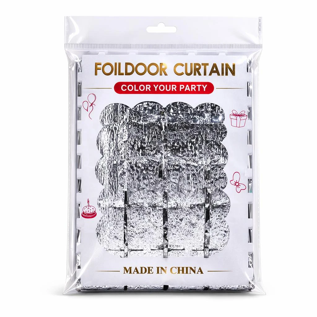 Foil Door Cartin Silver 