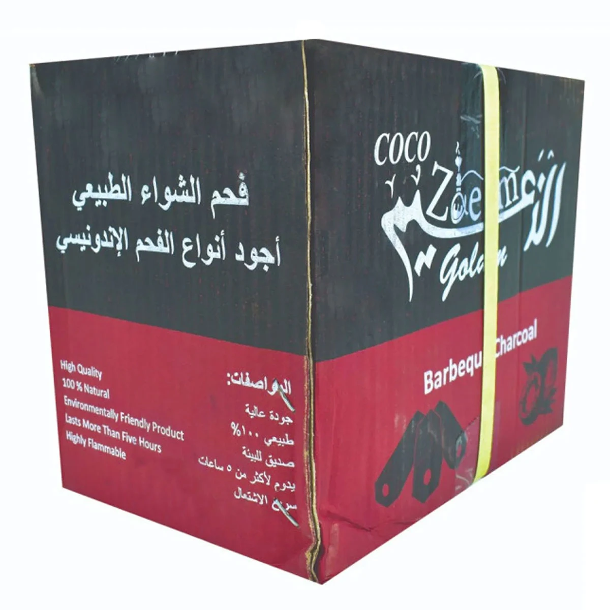 الزعيم فحم شواء صناعي كرتون 10 كجم