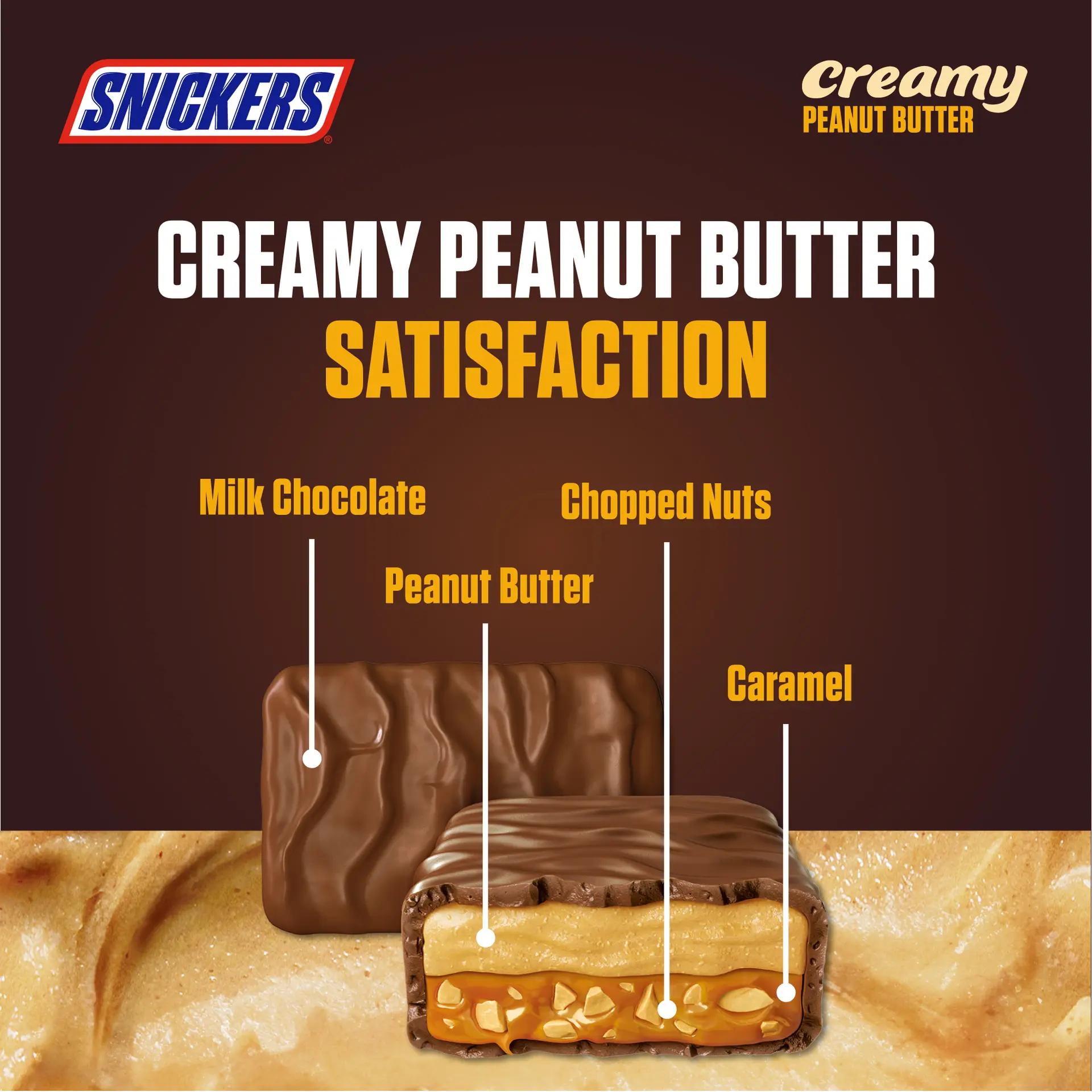 Snickers Chocolate With Peanut Butter 36.5 gm - view 9