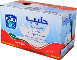 نادك حليب قليل الدسم 12 حبة 1 لتر