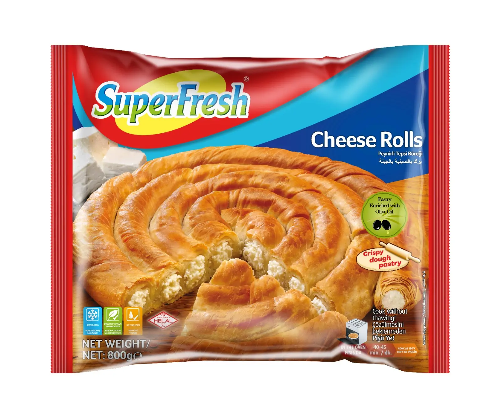 SuperFresh Cheese Rolls Frozen 800gm - view 1