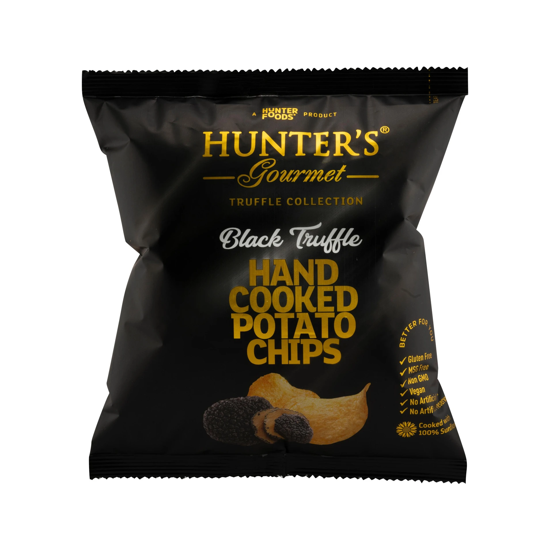 Hunter'S Gourmet Hand Cooked Potato Chips Black Truffle 40Gm