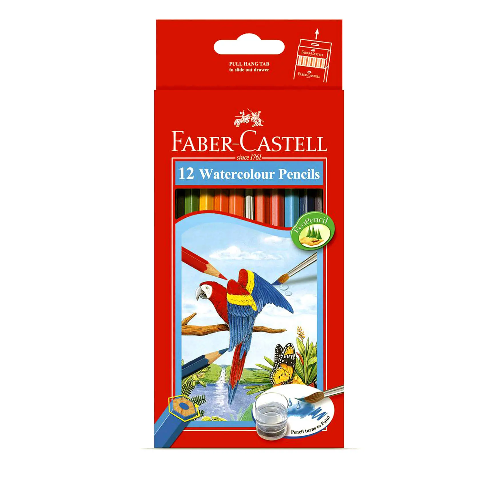 Faber Castell Parrot Water Colour Pencils 12 Colour - view 1