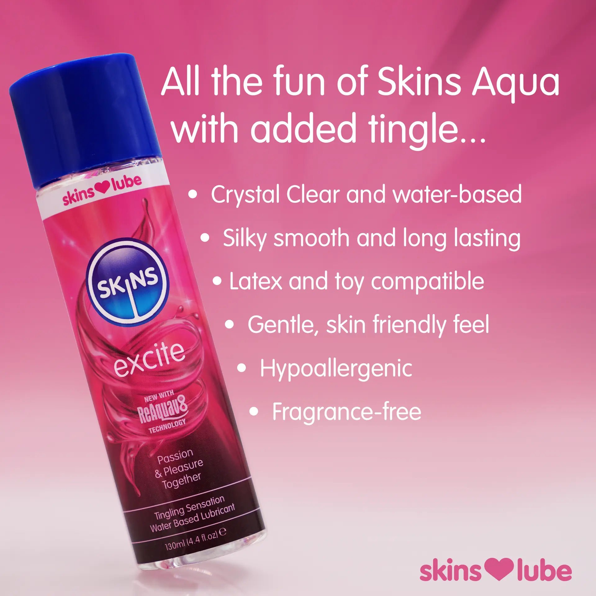 Skins Water Based Lubricants Excite  4.4 Fl. Oz - view 3