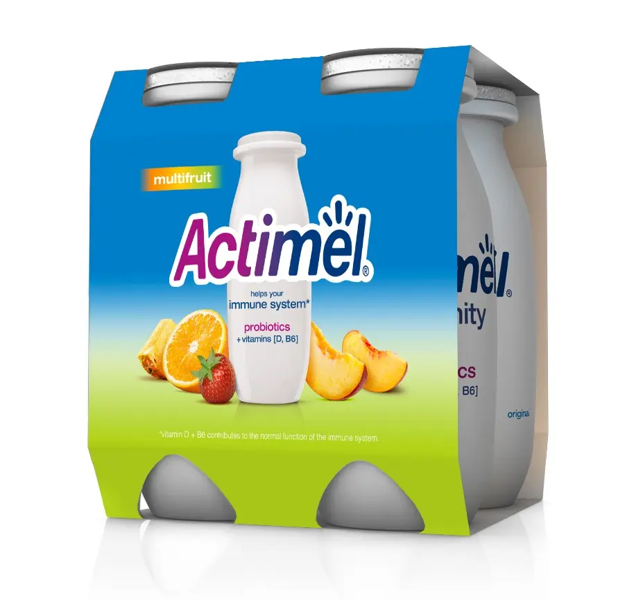 Actimel Laban Fruit 4 pcs 93 ml - view 1