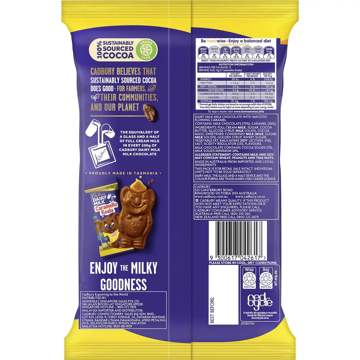 Cadbury Dairy Milk Caramello Koala 180 gm - view 2