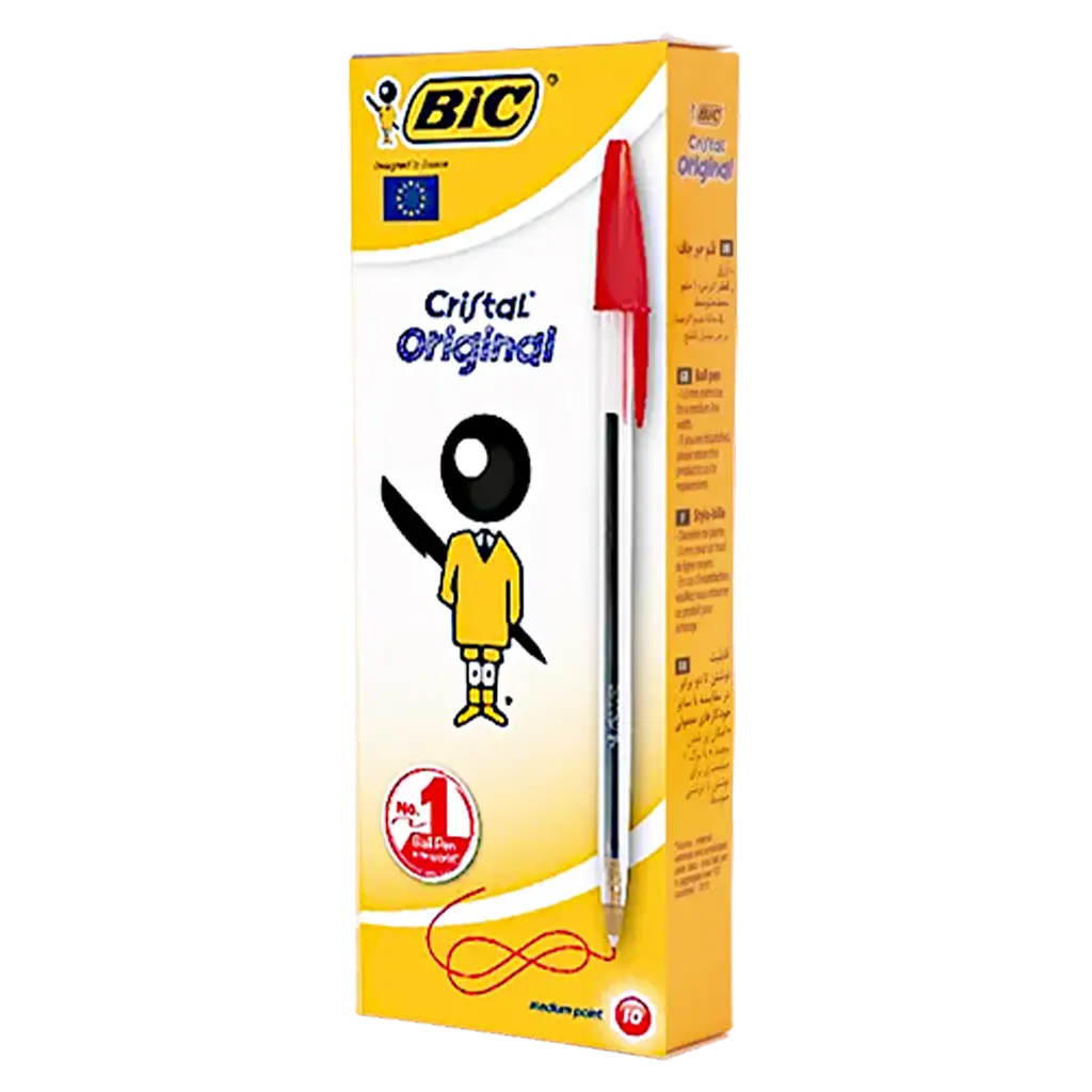 Bic Cristal Ballpoint Pens 1.0 mm 10 Pcs Red - view 1