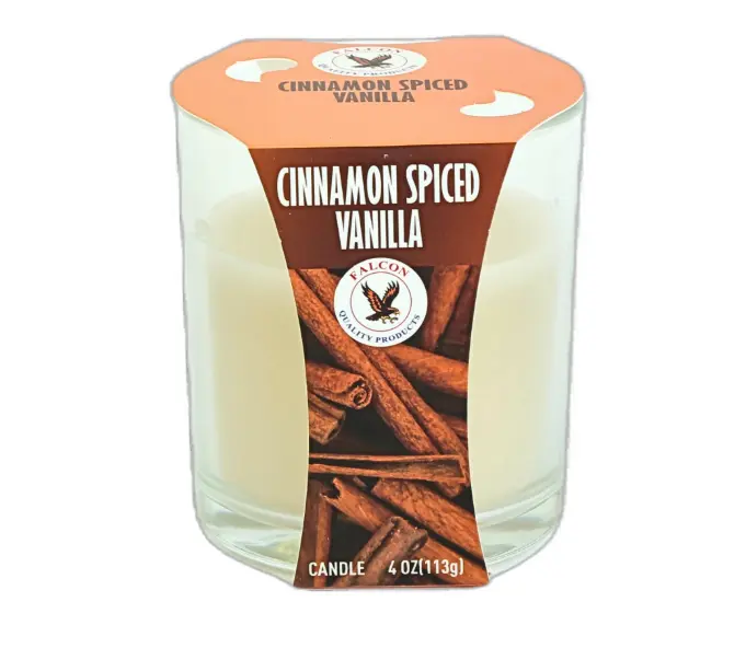Falcon Glass Candle Cinnamon Spiced Vanilla 4 Oz - view 1