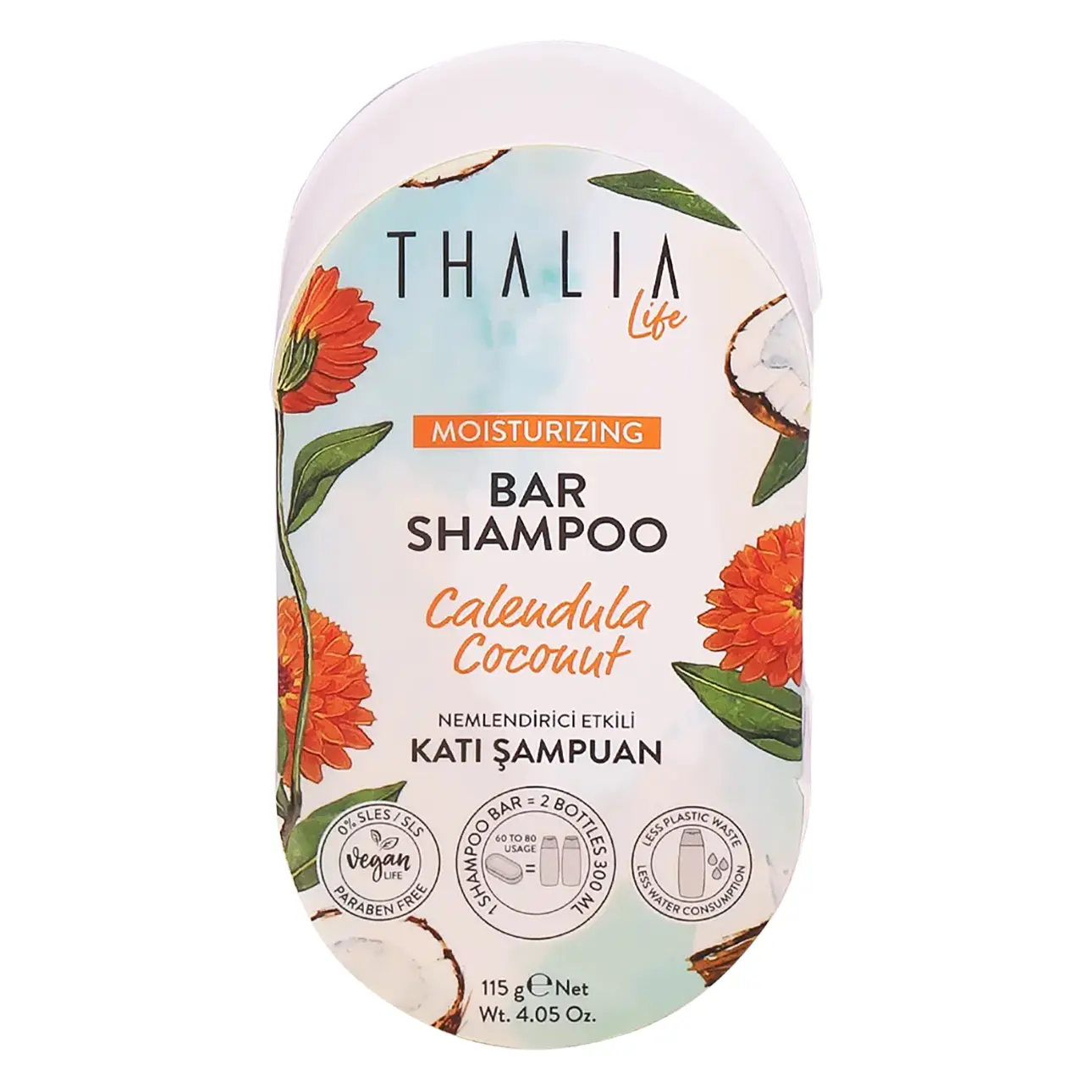 Thalia Bar Shampoo Calendula & Cocnut Moisturizing 115 gm - view 1