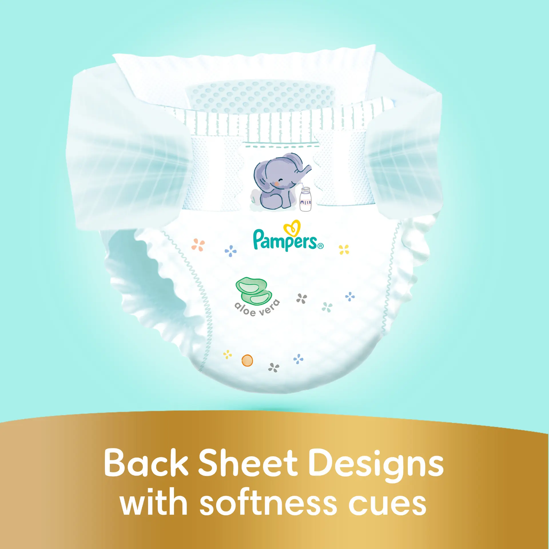 Pampers Diapers Ultimate Comfort Taped Size 1 Aloe Vera Lotion & Vitamin E 108 Diapers  - view 8