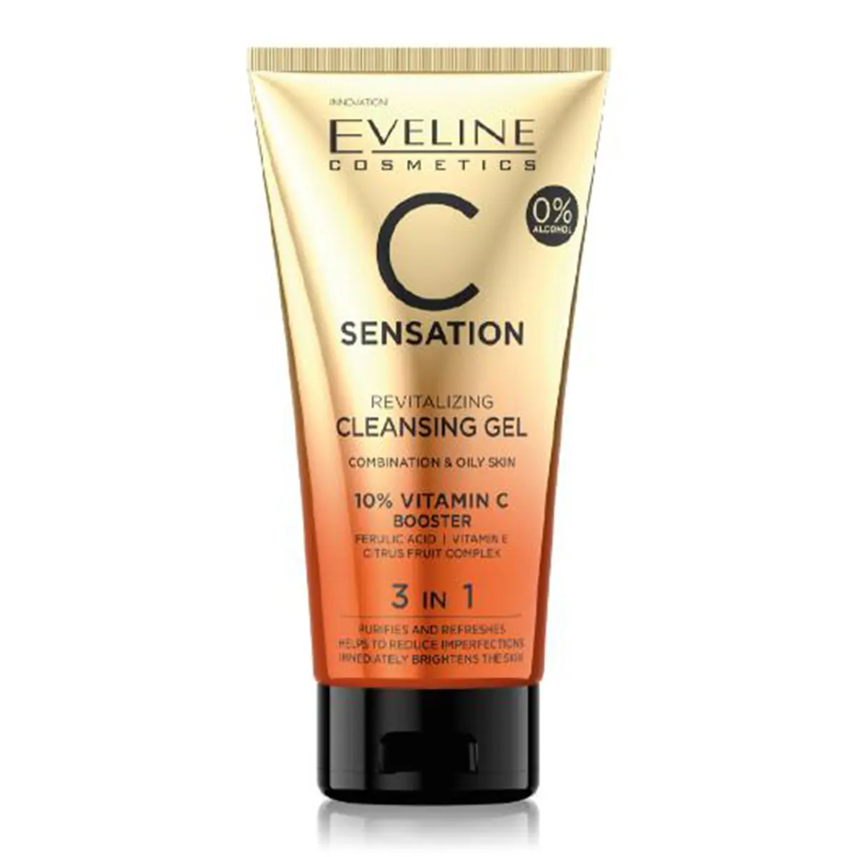 Eveline C Sensation Vit C Cleansing Face Wash Gel 3In1 150 ml - view 1