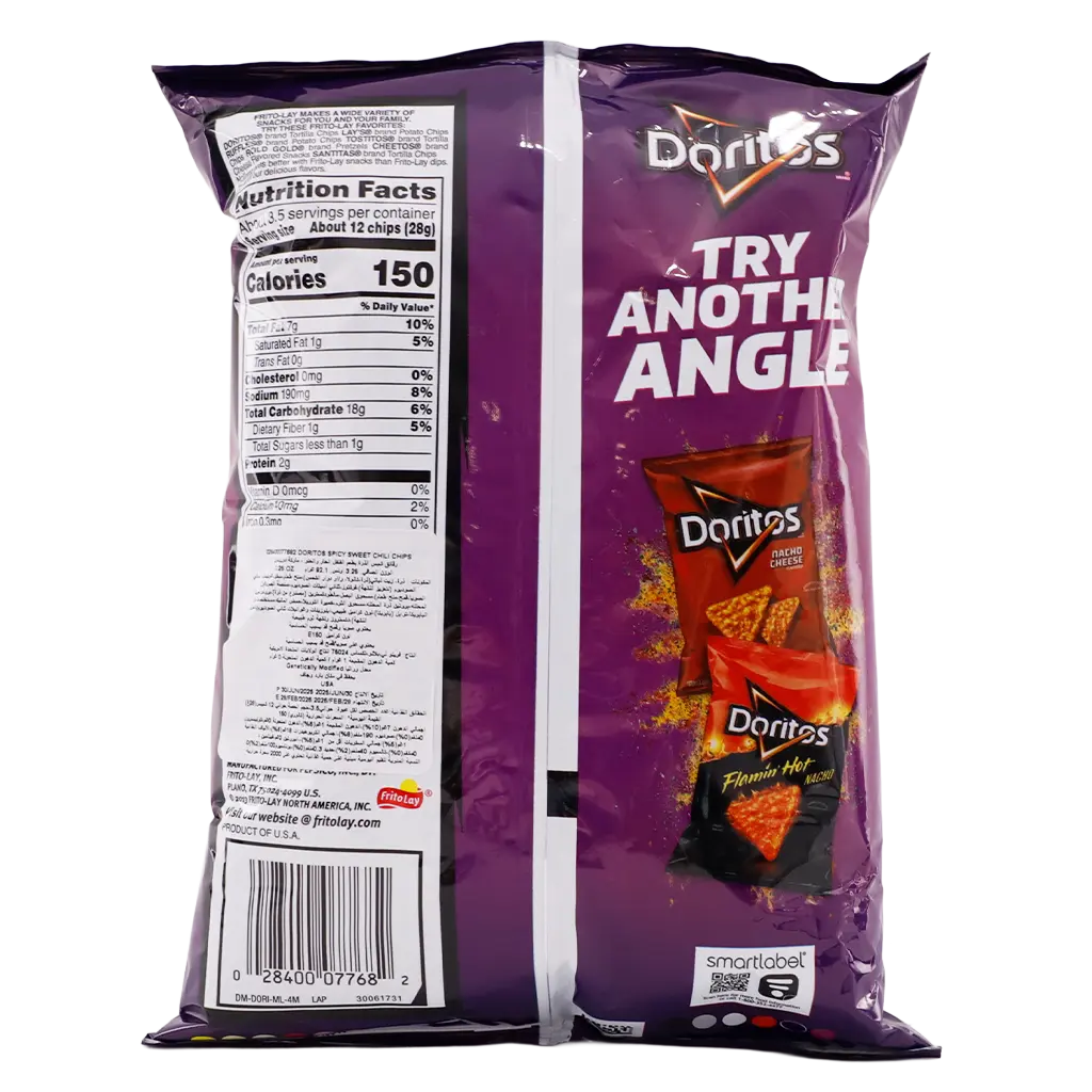 Doritos Tortilla Chips Sweet Pepper Flavor 92 gm - view 2