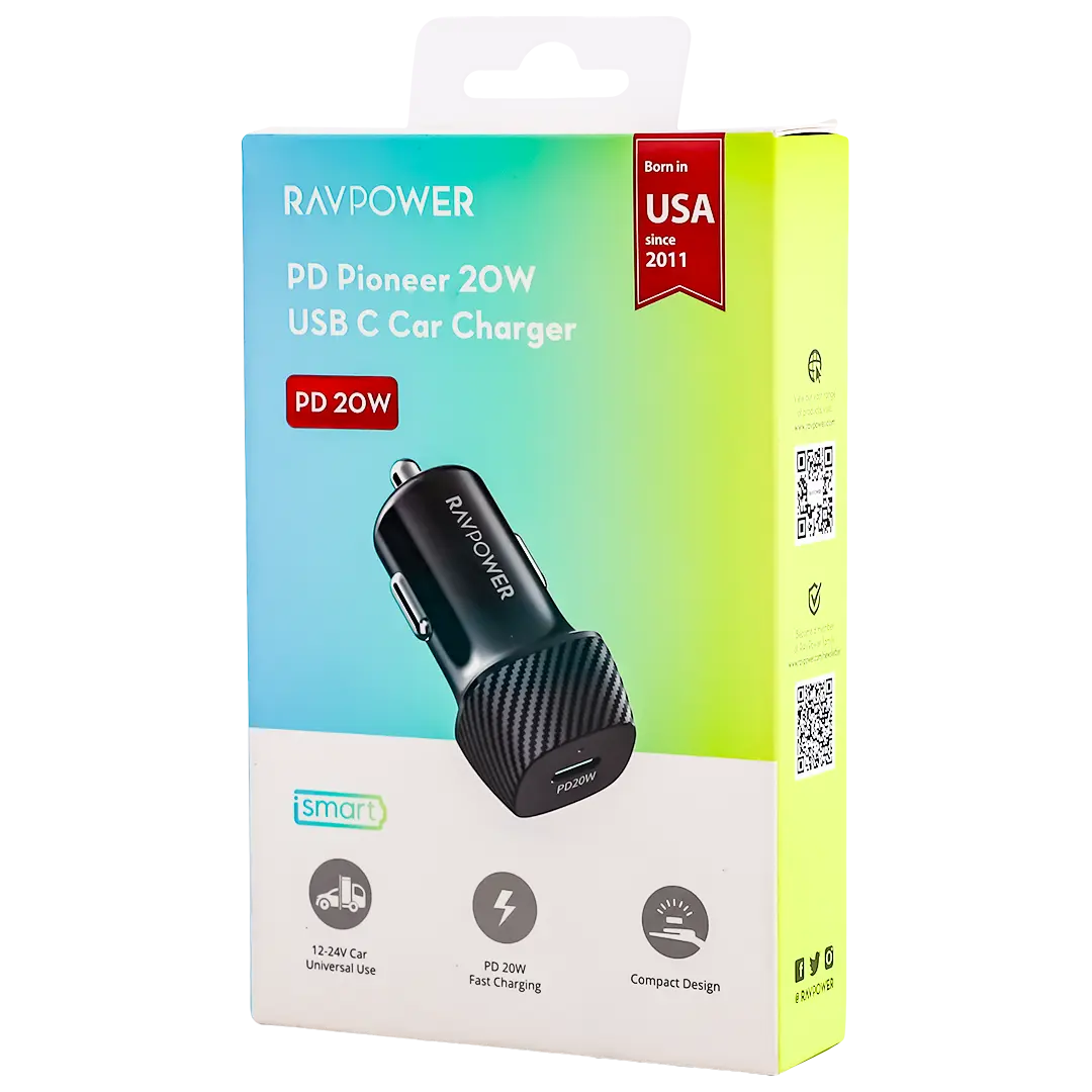 Ravpower 20W 1 Cport Car Charger Black Global Version - view 2