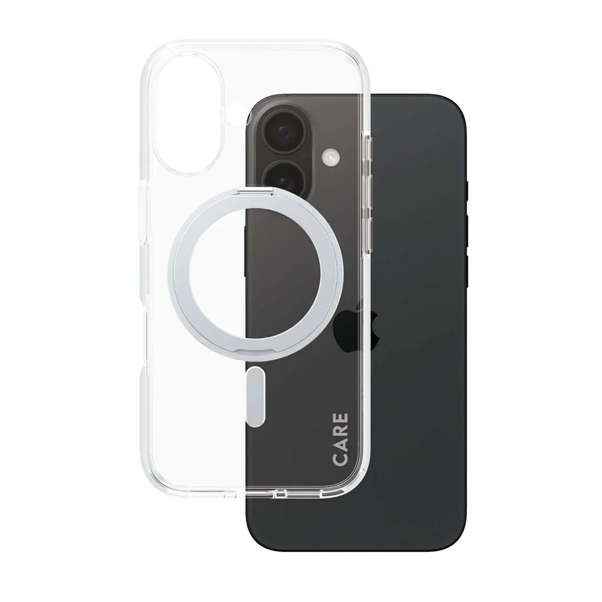 Panzerglass Feature Case Transparent With  Silver Kickstand and  Magsafe Iphone 16 - view 3
