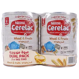 Cerelac Wheat and Fruits Dual Pack 2 pcs 1 kg