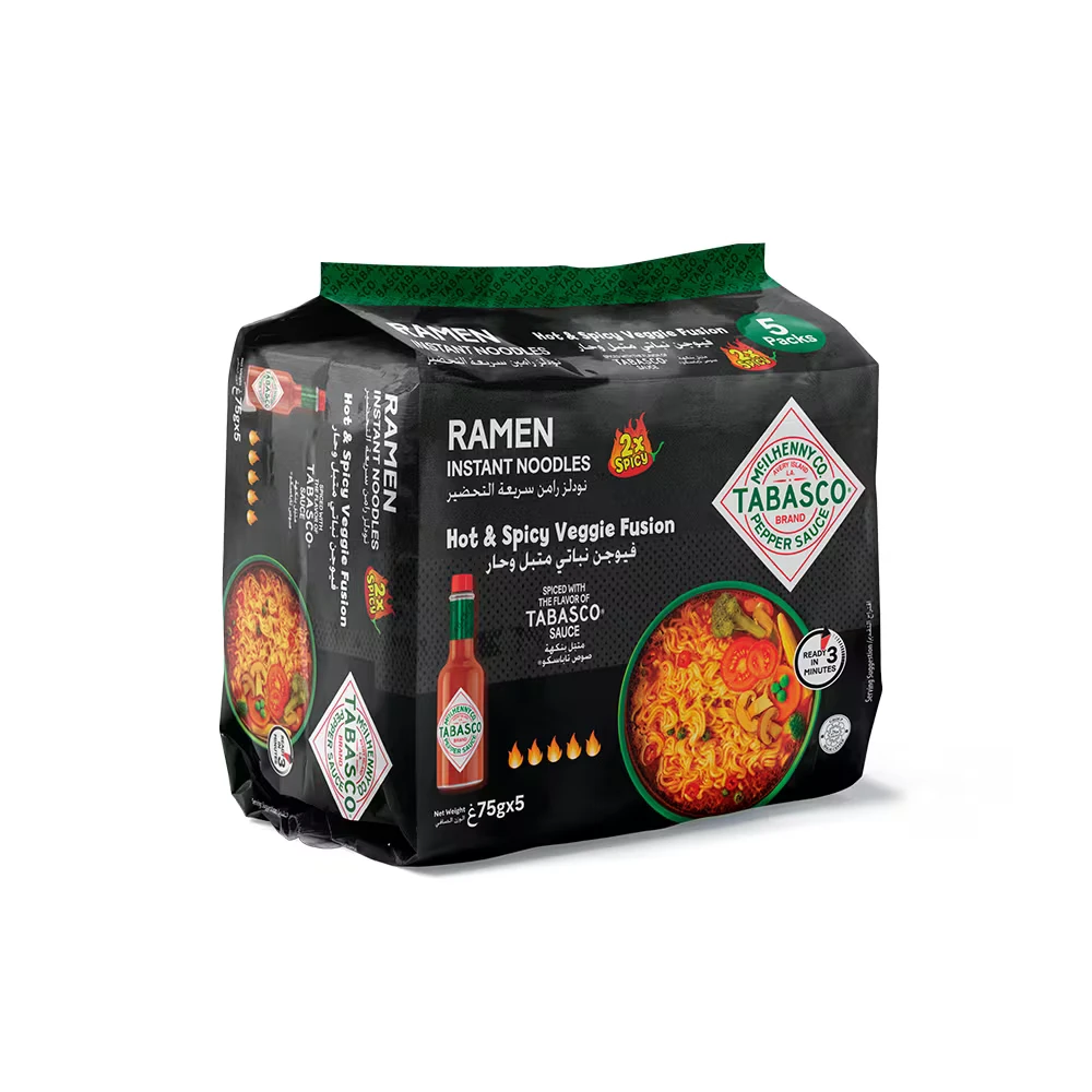 TABASCO Instant Ramen Noodles Hot & Spicy Veggie Fusion 5 pcs 75 gm