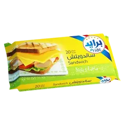 برايد جبنة شيدر شرائح ساندويتش 400 جم
