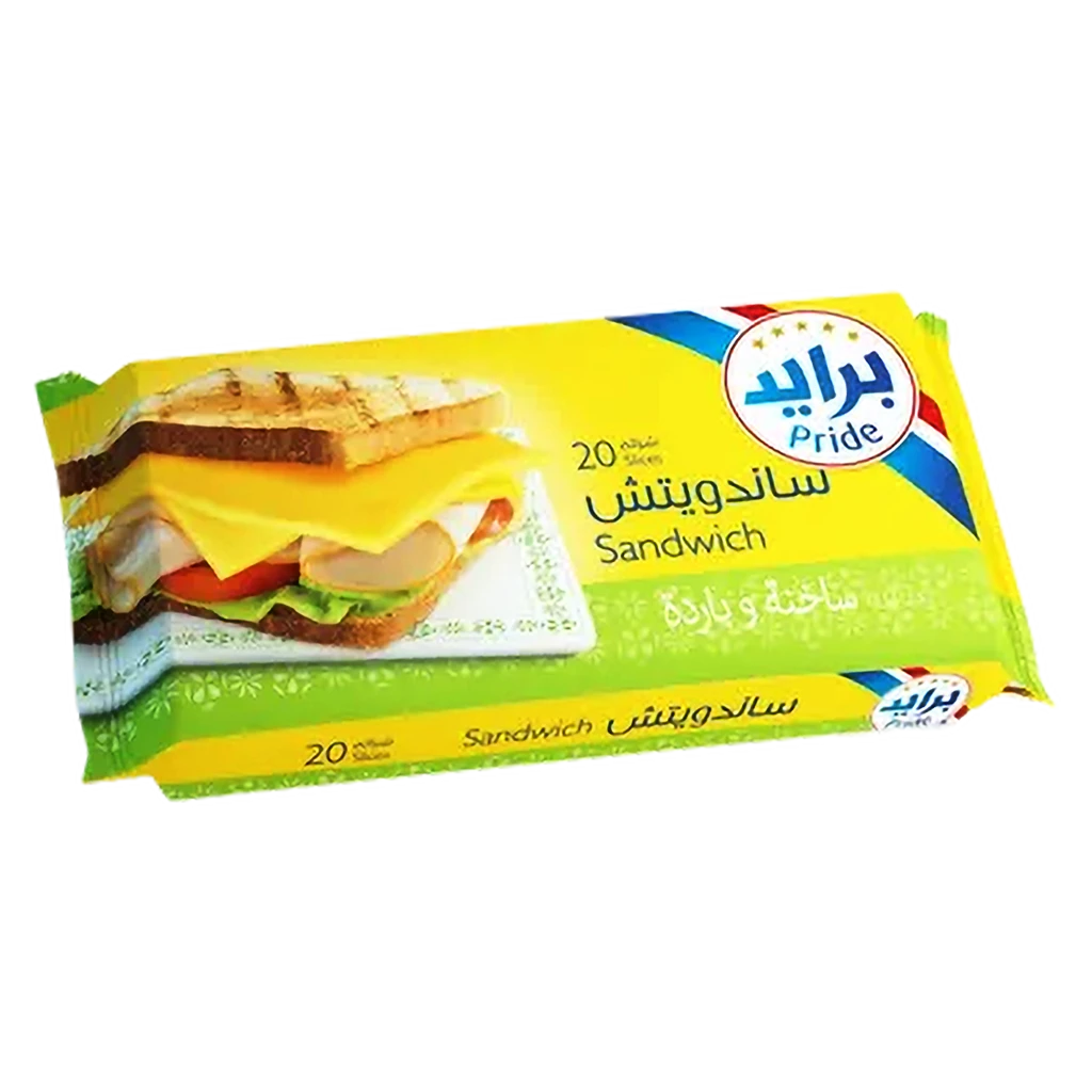 برايد جبنة شيدر شرائح ساندويتش 400 جم