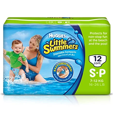 Huggies Diapers Little Swimmer Small 7-12Kg 12S