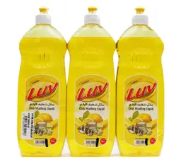 Luv Dishwashing Liquid Lemon 725MlX3