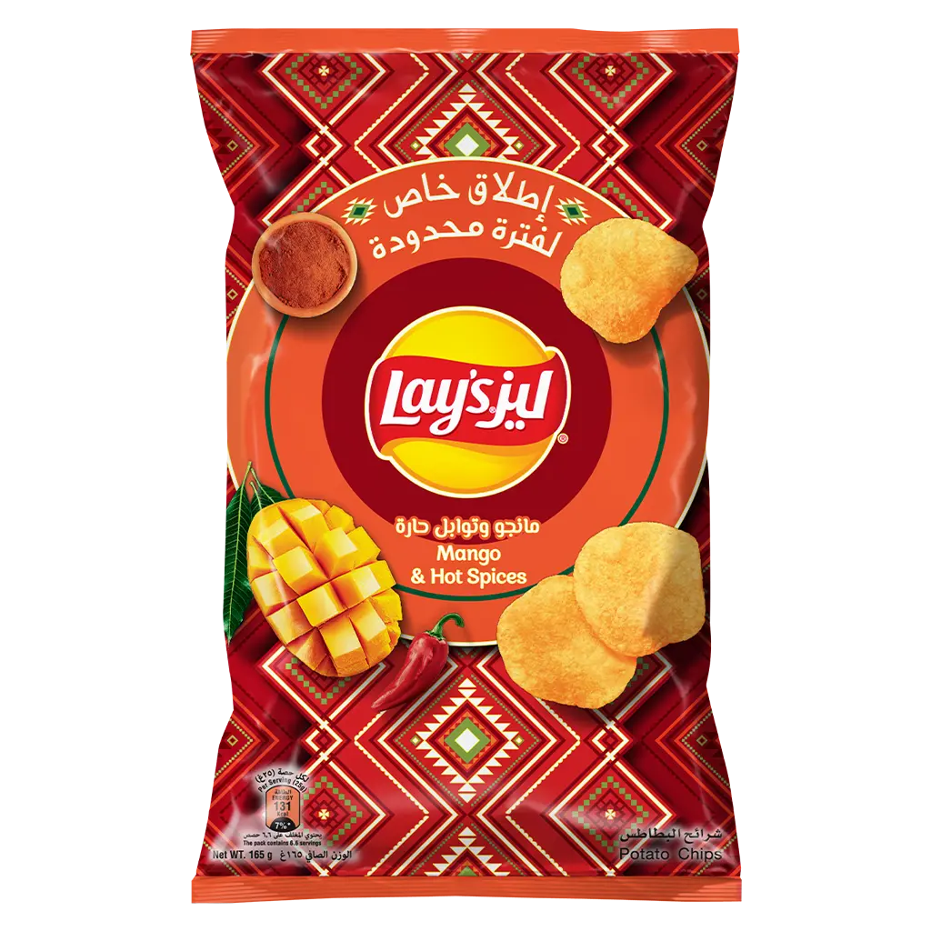 Lay's Potato Chips Mango And Hot Spices Family Pack 165 gm - view 1