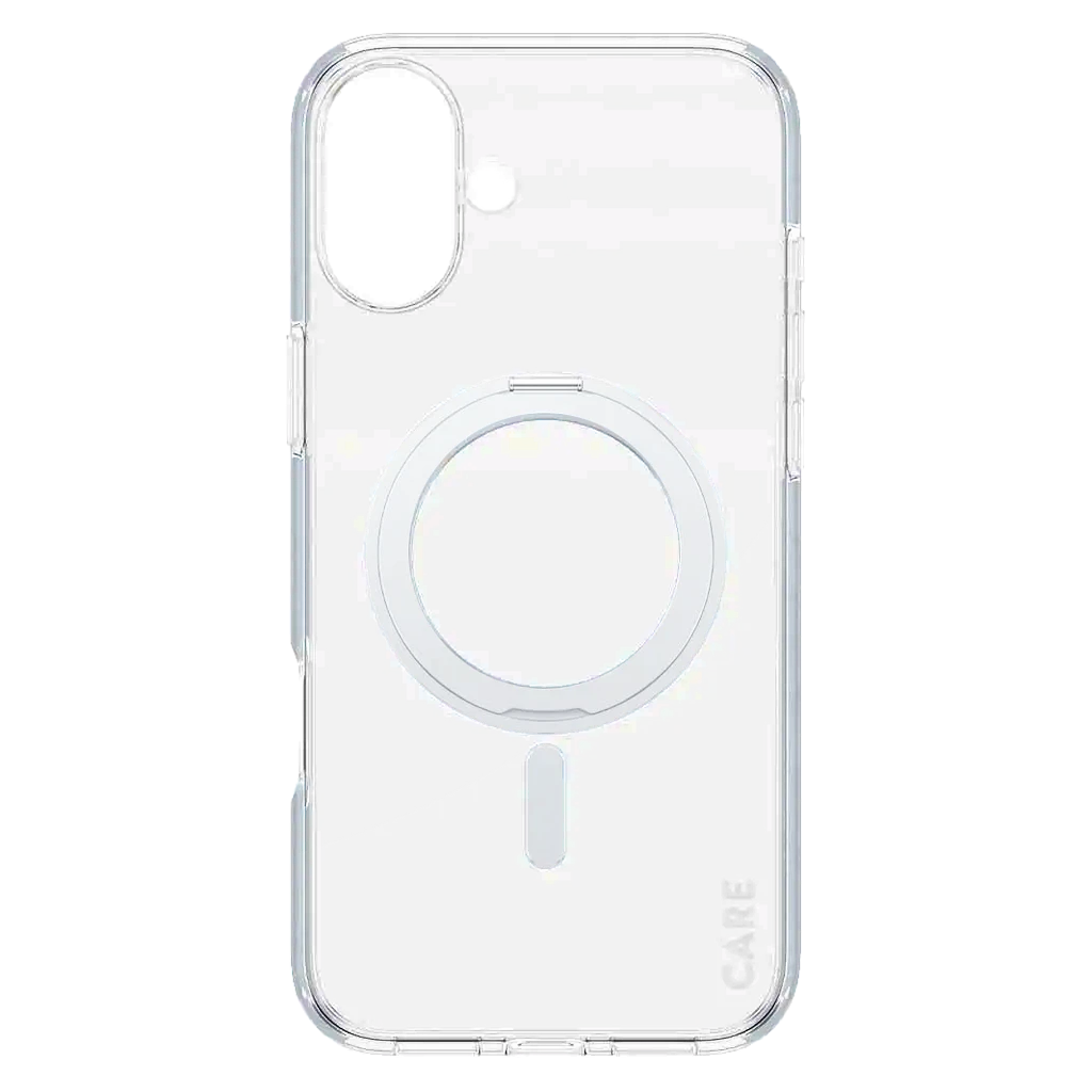 Panzerglass Feature Case Transparent With  Silver Kickstand and  Magsafe Iphone 16 Plus