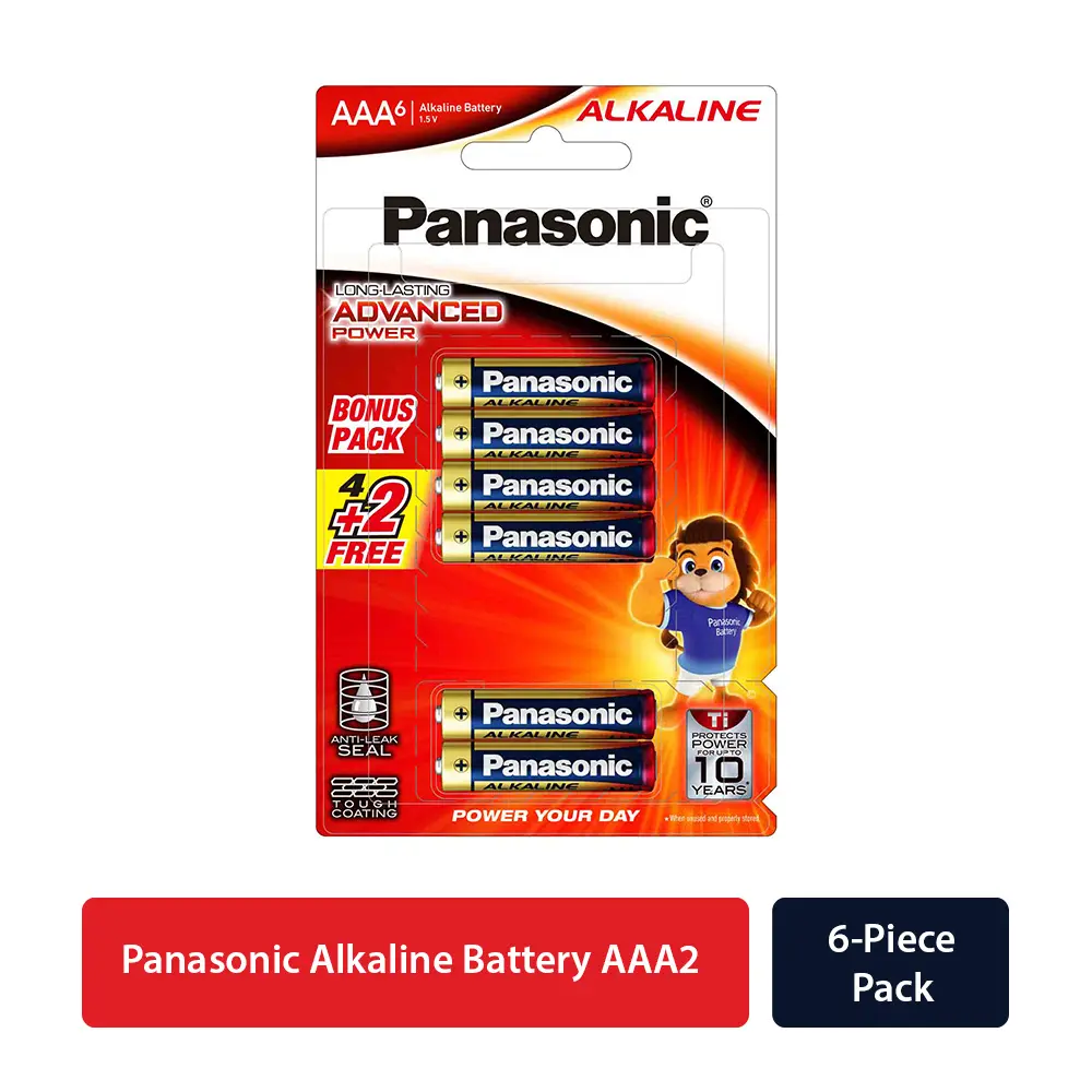 Panasonic Alkaline Battery AAA 4+2 Pcs - view 2
