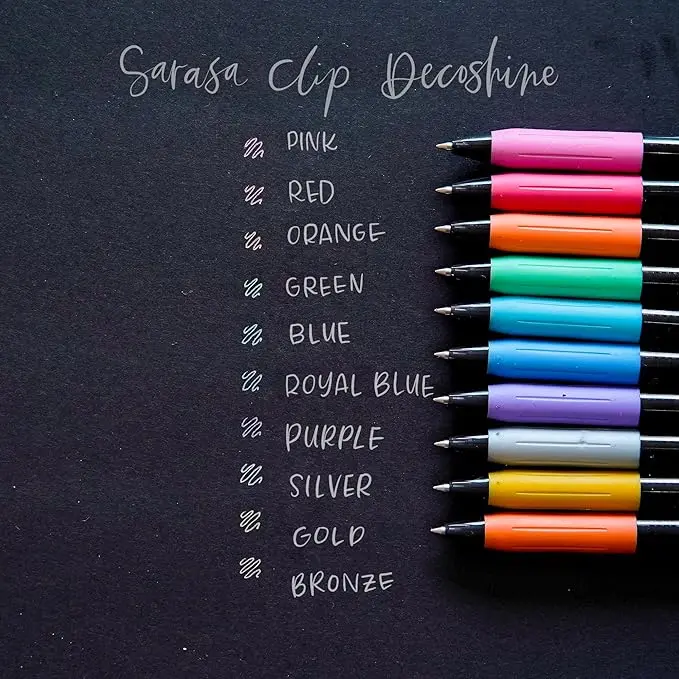 Zebra Sarasa Decoration 0.5  card of 10 colors   - view 4
