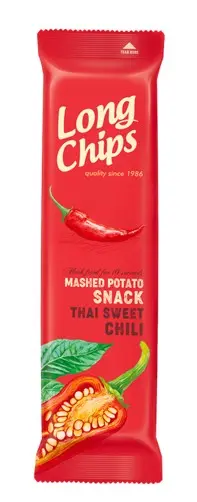 Long Chips Mashed Potato Snack Thai Sweet Chili 75 Gm