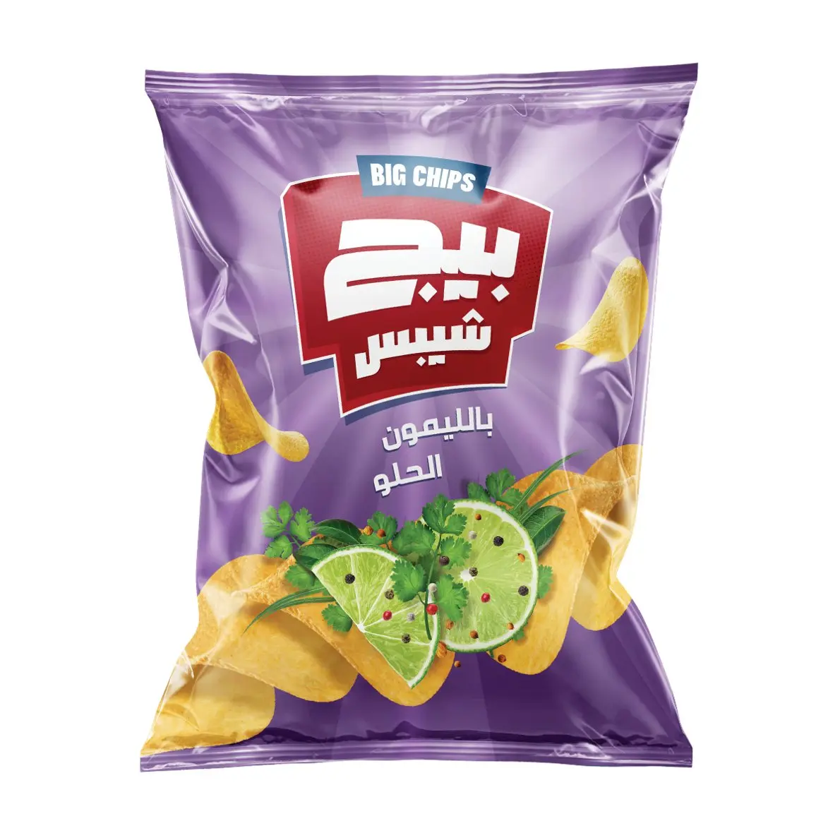 Big Chips Sweet Lemon Super Jumbo 155 gm - view 1