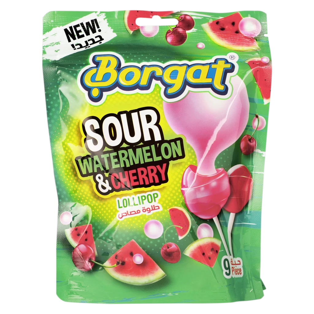 Borgat Lollipops With Watermelon & Sour Cherry Flavour 162 gm