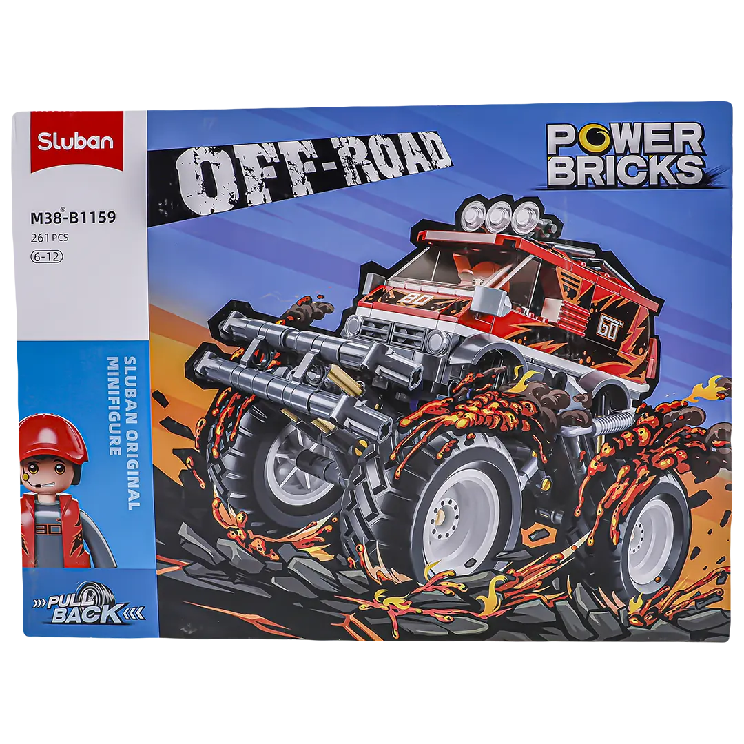 Sluban Red Desert Car Assembly 261 pcs - view 2