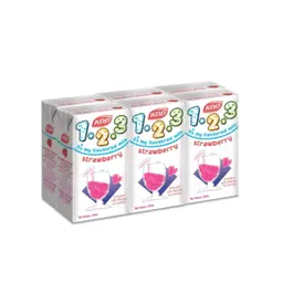 حليب الفراولة كي دي دي 6 × 125 مل