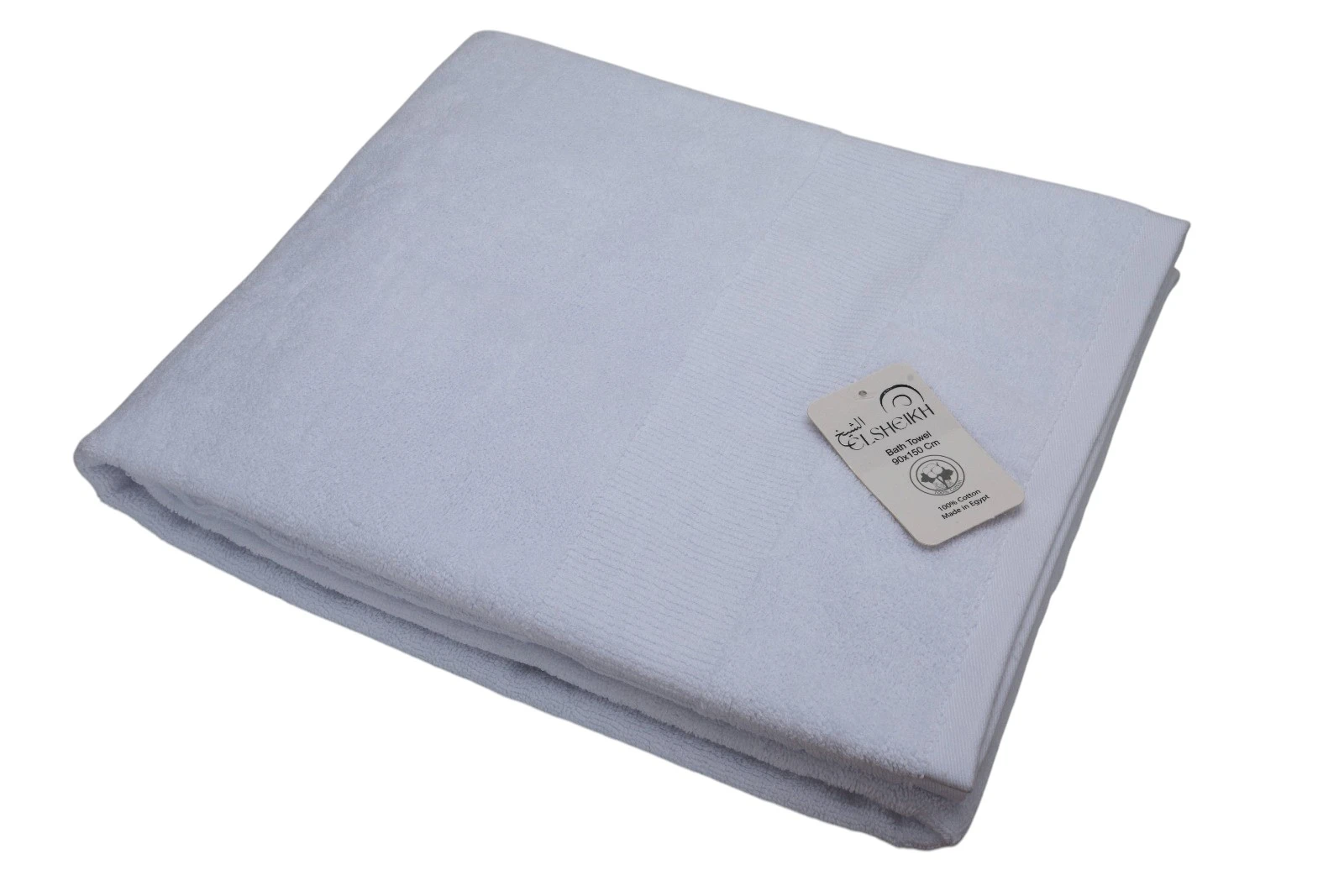 Elsheikh  White Cotton Bath Towel  Size 90*150 cm  Weight 550 gmsqm