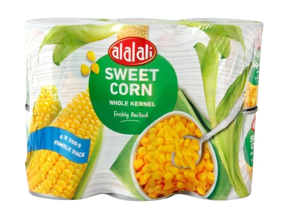 Al Alali Sweet Corn Whole Kernel 200GmX6