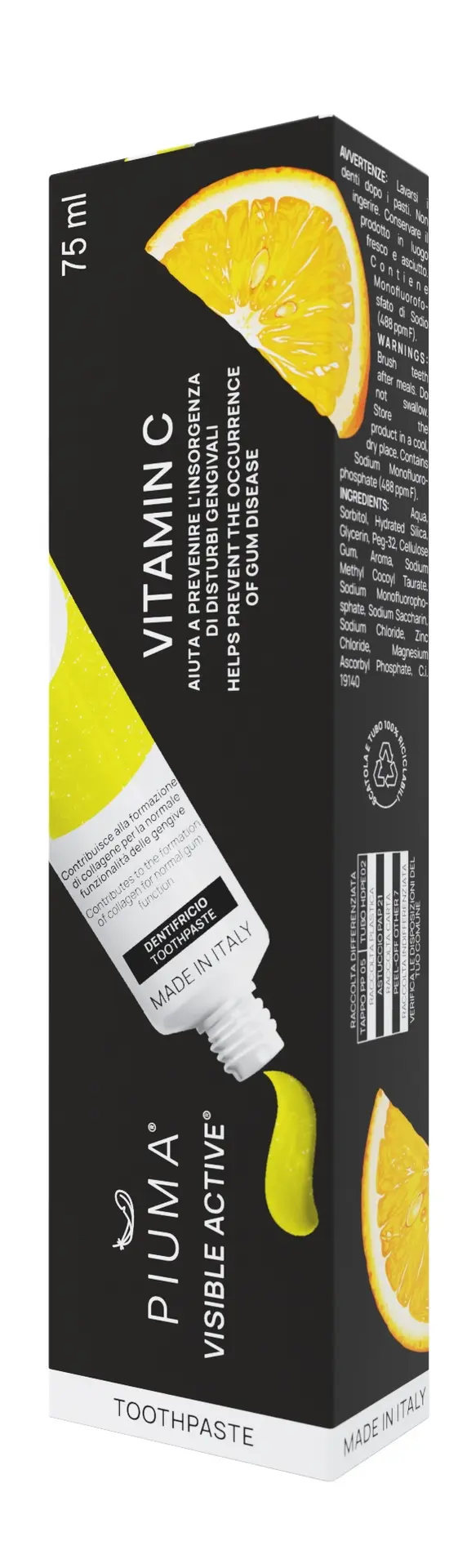Piuma T.Paste V. Active Vitamina C 75ml - view 2
