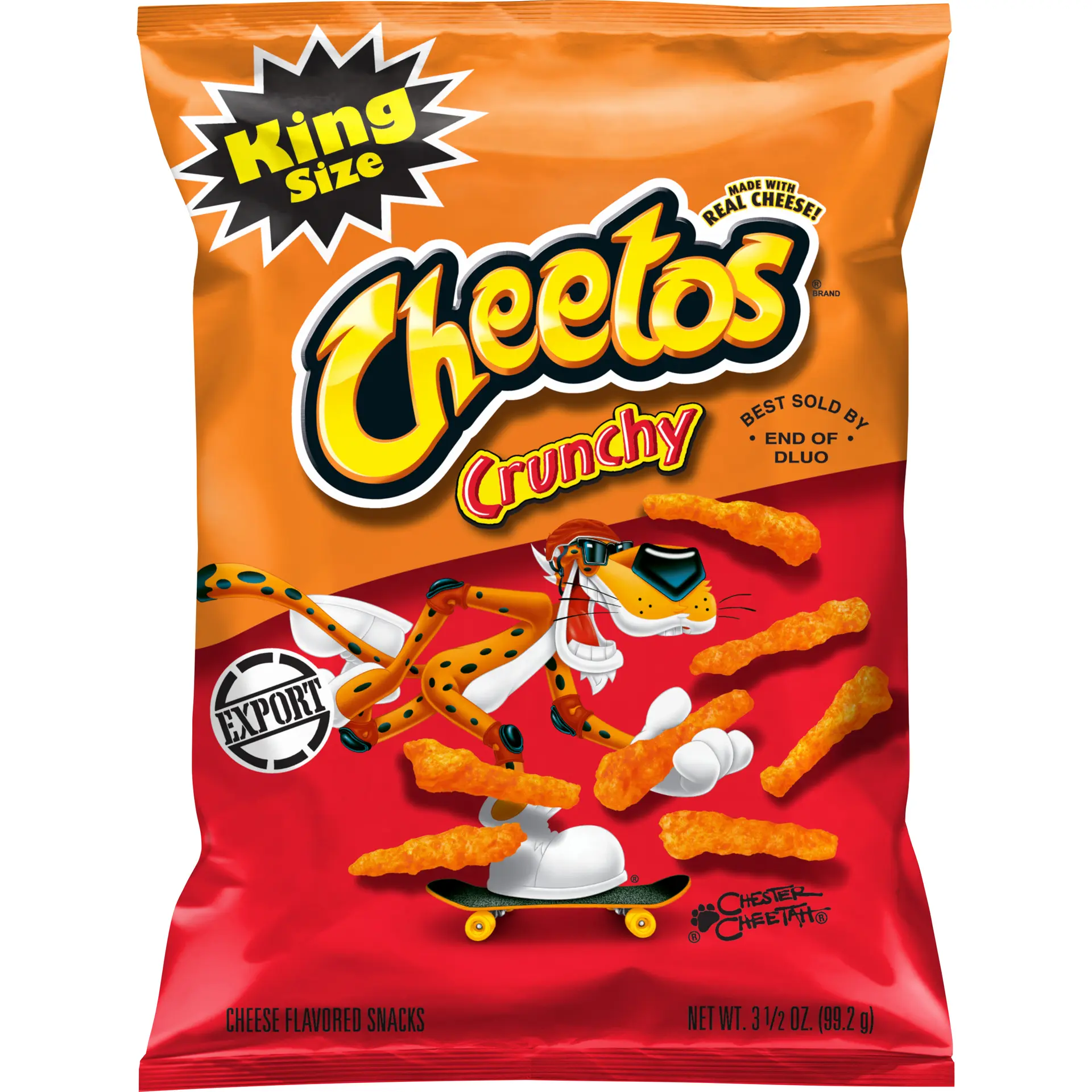 Cheetos chips Crunchy with cheese 99.2 gm - view 1