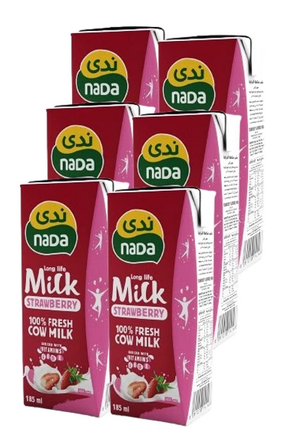 Nada Long Life Strawberry Milk 185MlX6
