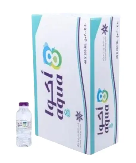 Aqua8 Bottled Drinking Water Carton 200MlX40 - view 1