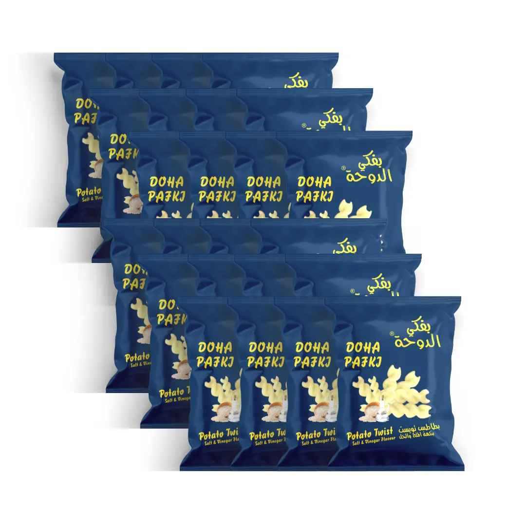 Qatar Pafki Twist Chips Salt & Vinegar Flavour 24 Pcs 18 gm - view 1