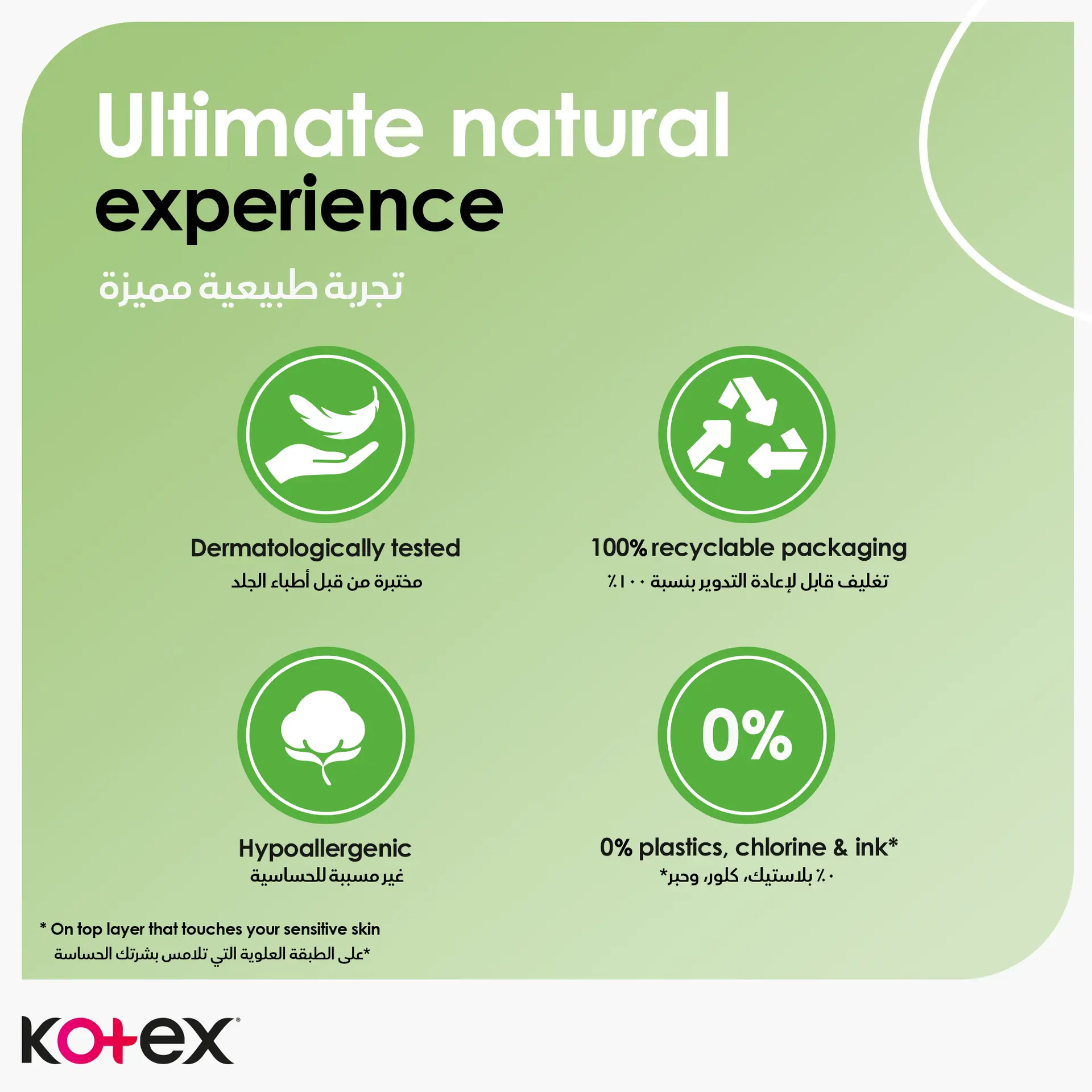 Kotex Natural Panty Liners  Normal Size 30 Daily Panty  - view 3