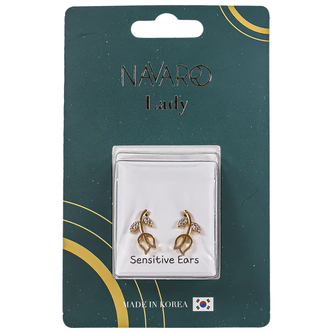 Navaro Elegant Medical Earrings Designed For Woman Gold G030
