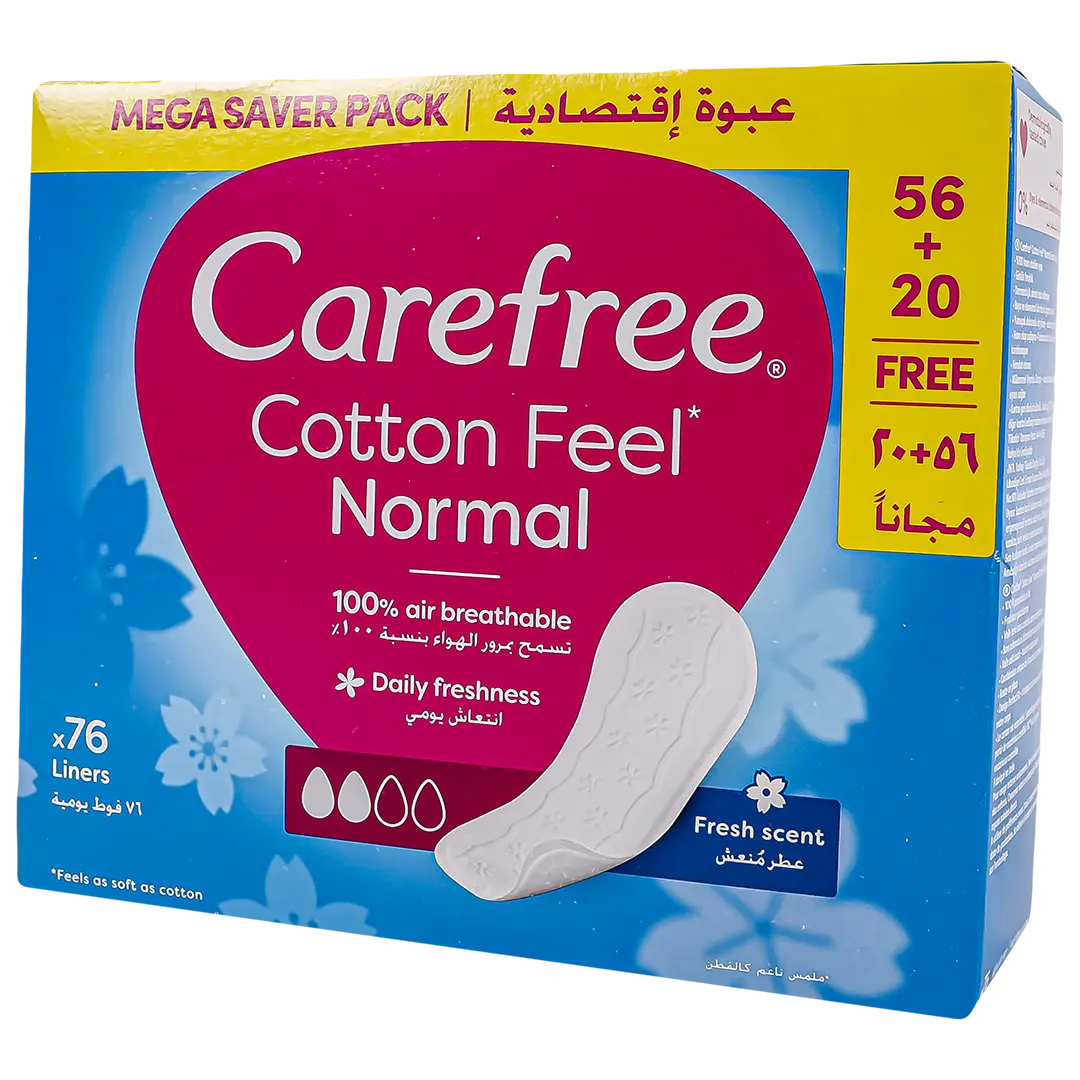 Carefree Sanitary Pads Cotton Fresh Scent 76 pads - view 2