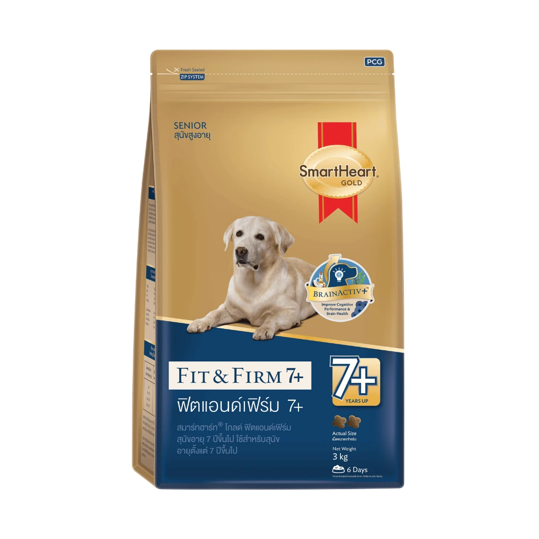 Smartheart Gold Dry Adult Dog Food - Fit And Firm 7+ - Medium - Large Breed 1.5 Kg