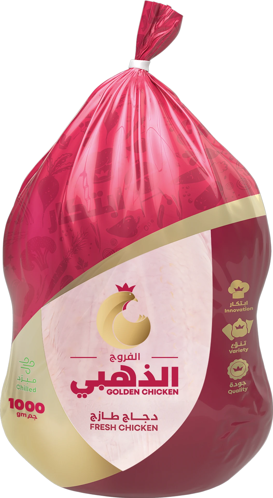 Golden Chicken Fresh Whole Chicken  1000 Gm